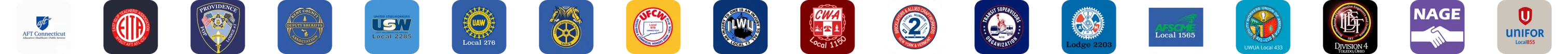 Logos of unions using UnionConnect